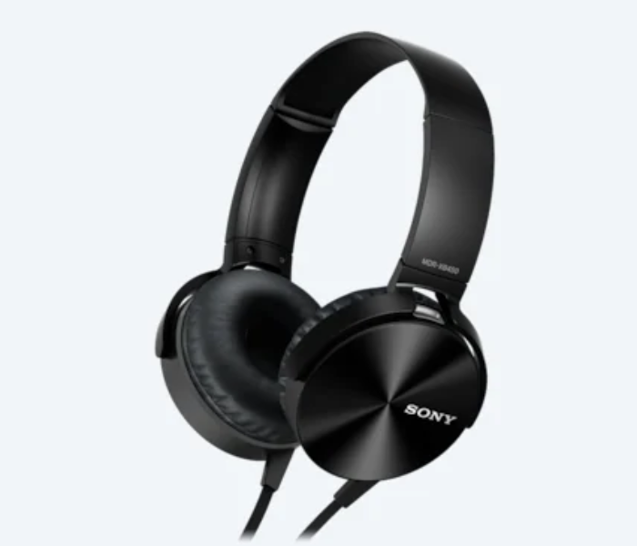 Sony MDR-XB450AP Extra Bass Headphones - Black - Zoom Image 1