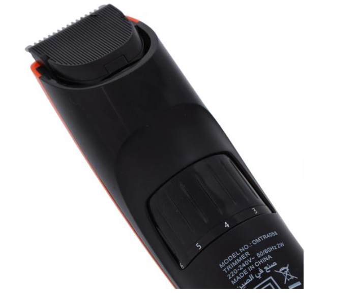 Olsenmark OMTR4088 600mAh Cordless Rechargeable Beard Trimmer - Black and Orange - Zoom Image 4