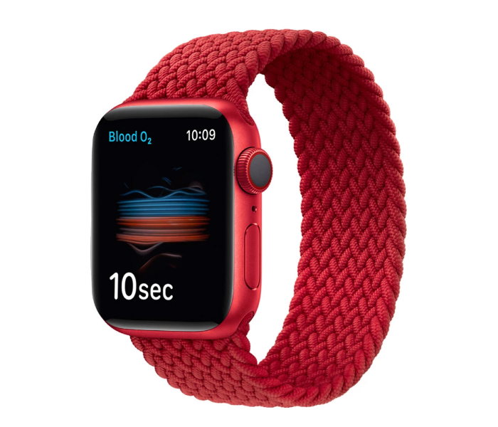 Hyphen HWSABWRDL0394 42 Mm To 44Mm Large Apple Braided Watch Strap  Red - Zoom Image 5