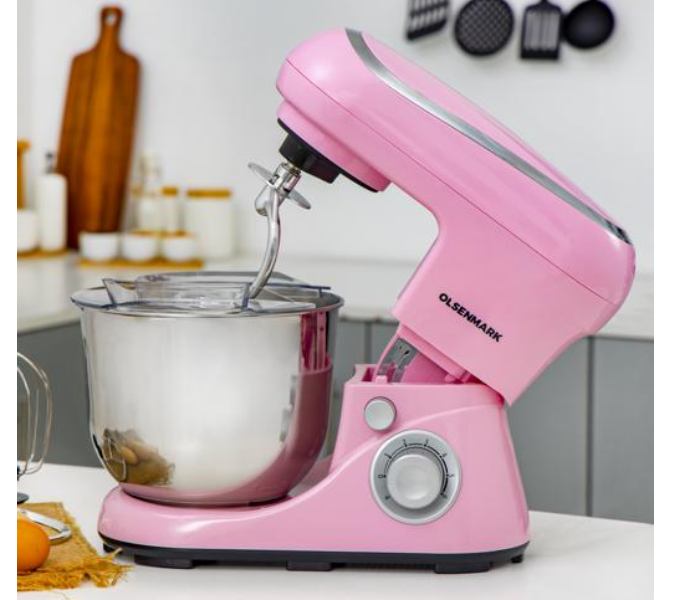 Olsenmark OMSM2472 800Watts Kitchen Machine - Pink and Silver - Zoom Image 4