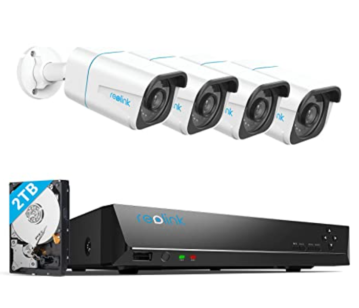 Reolink RL-3C820A-3C810A-N410 8MP Super HD PoE 6 Camera and 4K 2TB NVR and HDMI Wire Charger and Mouse - Zoom Image 6