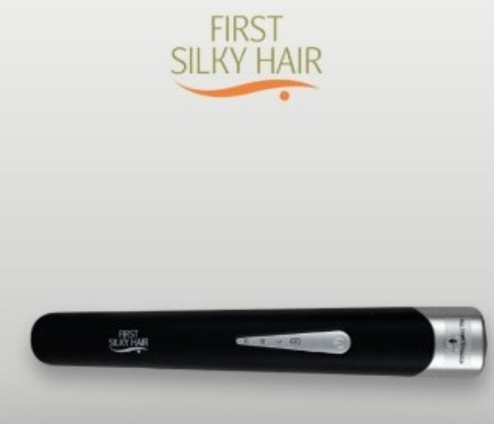 First Silky Hair Portable and Cordless Mini Iron Straightener - Black - Zoom Image