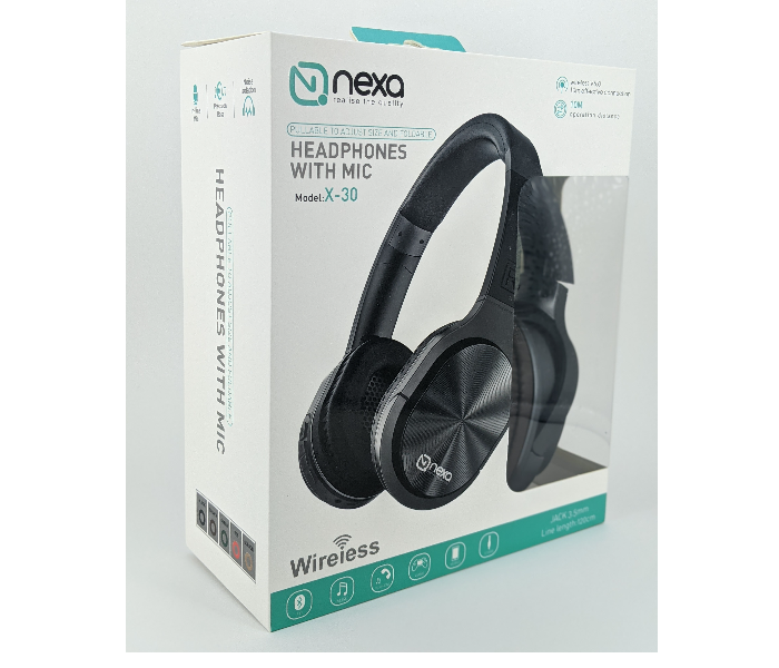 Nexa X-30 Over the Ear Headphone - Black - Zoom Image 4