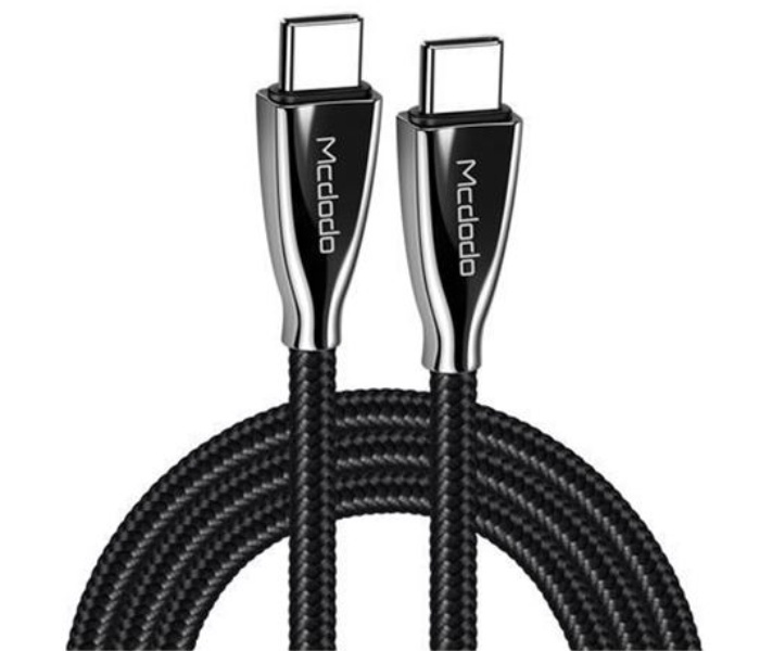 Mcdodo CA-5891 2m Excellence Series PD Type-c to Type-c 3A Cable - Black - Zoom Image