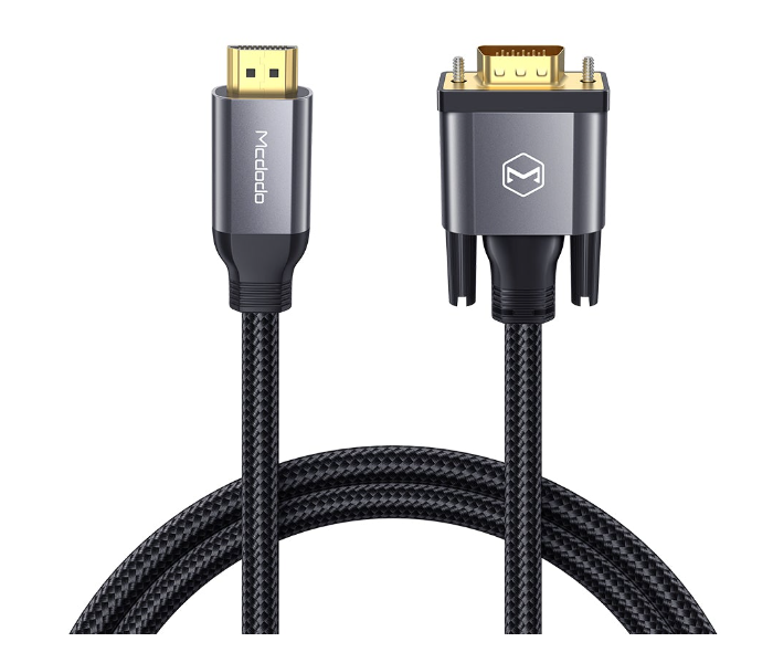 Mcdodo CA-7770 HDMI to 2m VGA Cable - Black - Zoom Image 1