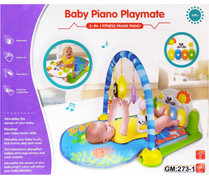 Beautiful Baby Piano Playmat 273-1 - Blue - Zoom Image