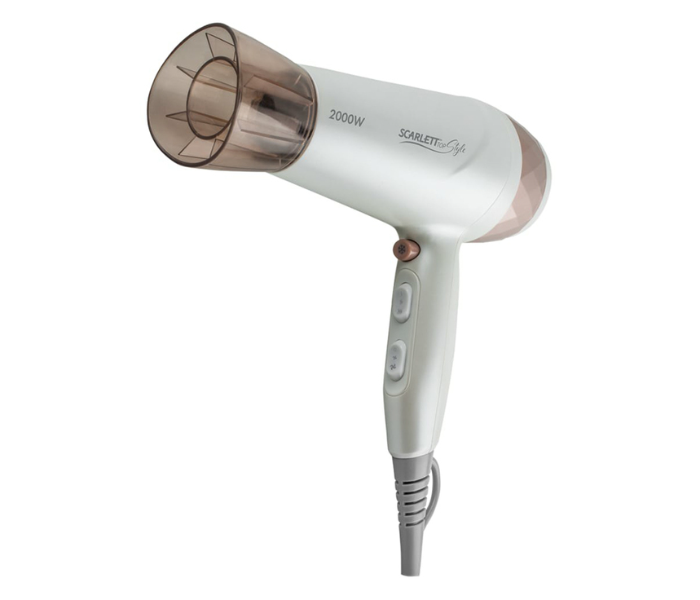 Scarlett 5050370311836 Sc-Hd70I29 Hair Dryer with Ionization Function - White - Zoom Image 2