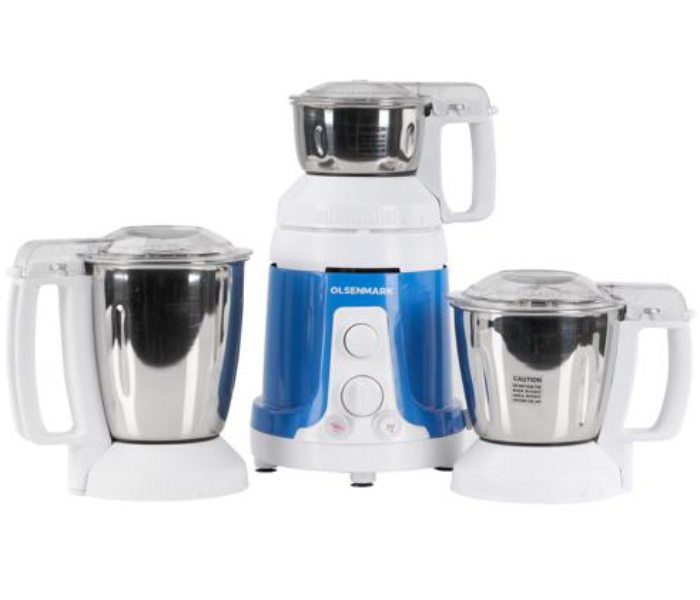 Olsenmark OMSB2481 3 in 1 Mixer Grinder - White and Silver - Zoom Image 1