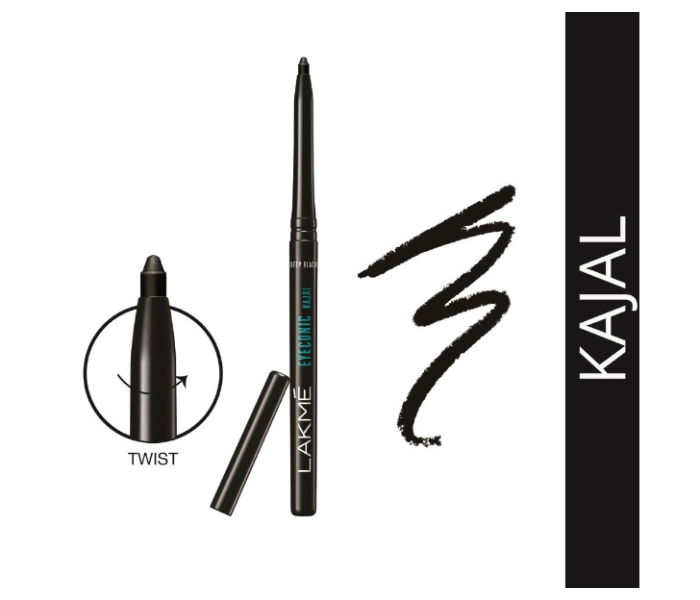 Lakme Eyeconic Twist Up Format Water Proof Lasts Upto 22 Hours Lasting Kajal - Black - Zoom Image 2