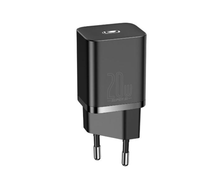 Baseus CCSUP-B01 2 Port USB Type C Fast Wall Charger - Black - Zoom Image 1