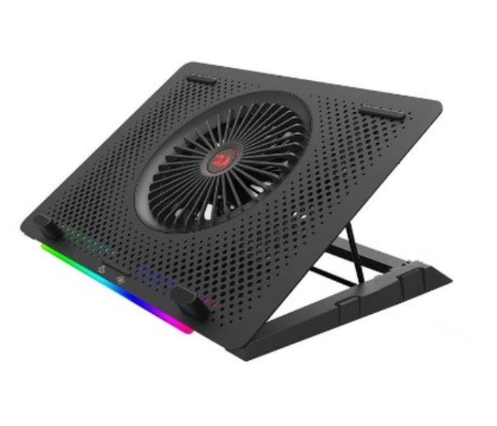 Redragon GCP500 Faster Gaming Laptop Cooler with RGB Light Mode and Fan Speed Control - Black - Zoom Image 7