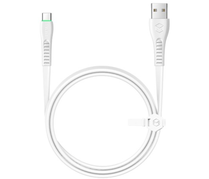 Mcdodo CA-6430 1.2m Flying Fish Type-C Data Cable with LED Light - White - Zoom Image 2