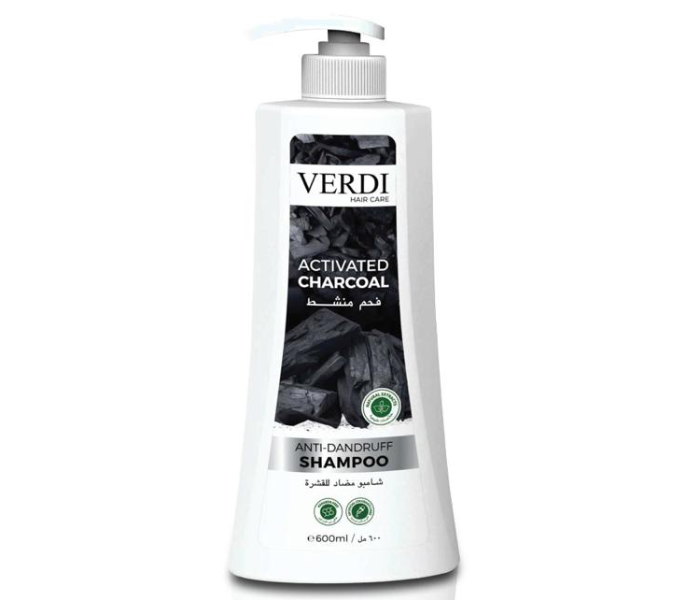 Verdi 600ml Hair Care Activated Charcoal Anti Dandruff Shampoo - Zoom Image