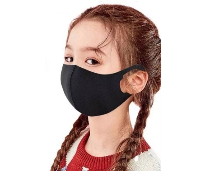 Breathable Face Mask for Children - Black - Zoom Image 1