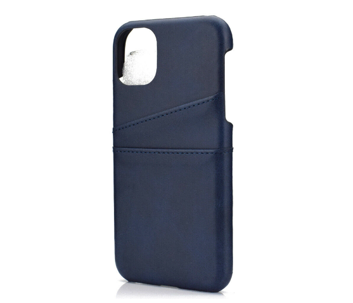 Lab LBL2P022NB Stylish Leather 2 Pocket iPhone 12 Mini Mobile Case - Navy Blue - Zoom Image 1