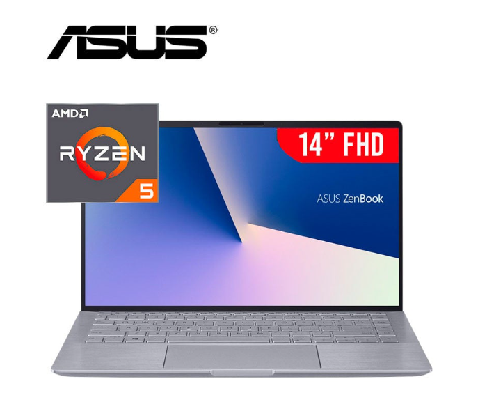 ASUS Zenbook 90NB0R89-M00010 14 Inch Laptop AMD Ryzen 5 4500U 8GB DDR4 RAM 256GB SSD NVIDIA GeForce MX350 Graphics Windows 10 - Light Grey - Zoom Image 2