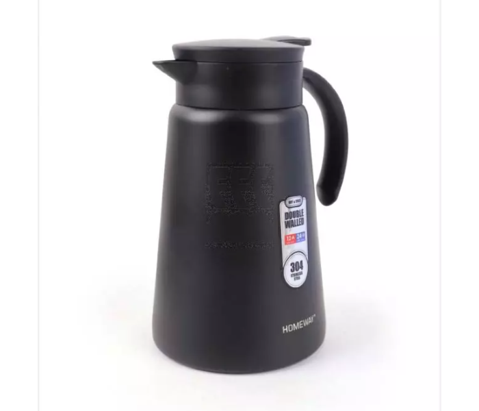 Homeway HW3483 Stainless Steel Vacuum Coffee Pot 1000 Ml - Black - Zoom Image