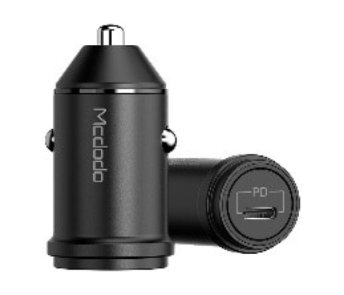 Mcdodo CC-7490 Bullet Series Type C 20W PD Car Charger - Black - Zoom Image