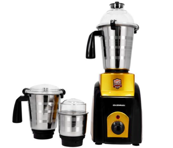 Olsenmark OMSB2427 3 In 1 Mixer Grinder with 20Cm Saucepan - Black and Silver - Zoom Image 3