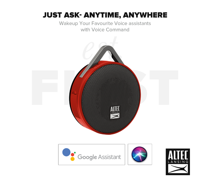 Altec Lansing IMW356-RED Orbit Bluetooth Speaker - Red - Zoom Image 4