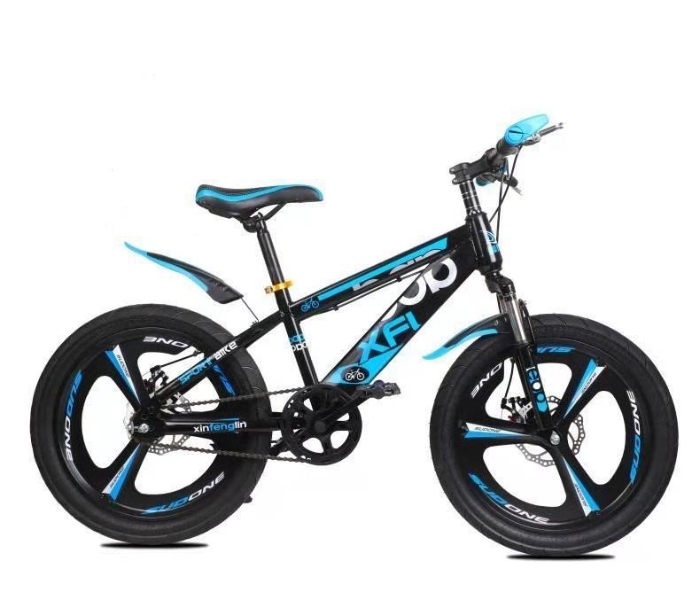 YBJ-506 20 Inch MTB Single Speed Fast Rolling Ride On Mountain Bike - Black and Blue - Zoom Image