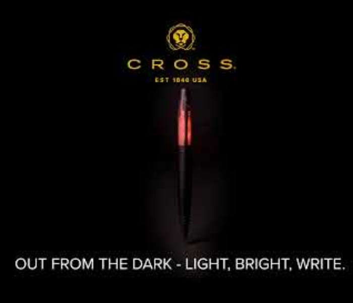 Cross AT0112-28 Lumina Light-up Ballpoint Pen - Matte Black Lacquer - Zoom Image 1