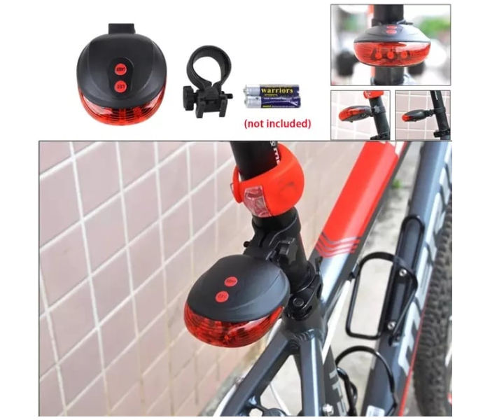 4 Modes Tail Light With Laser And LED for Bicycles - Zoom Image 1