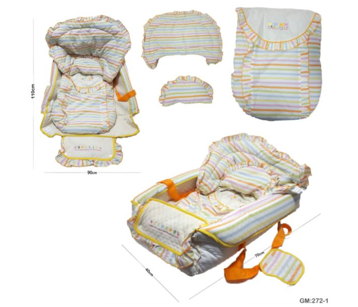 Baby Lounger Nest for Sleeping 272-1 - Orange - Zoom Image