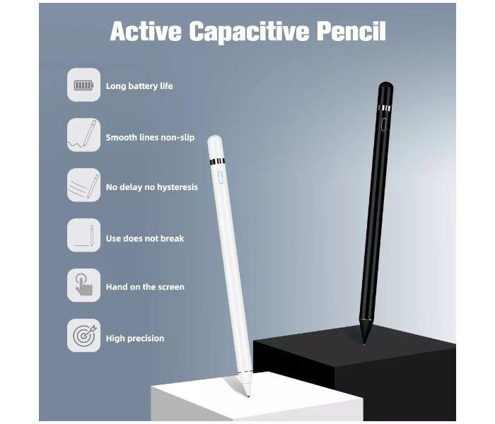 Universal Stylus Compactable Smart Pen For Touch Screen - White - Zoom Image 9