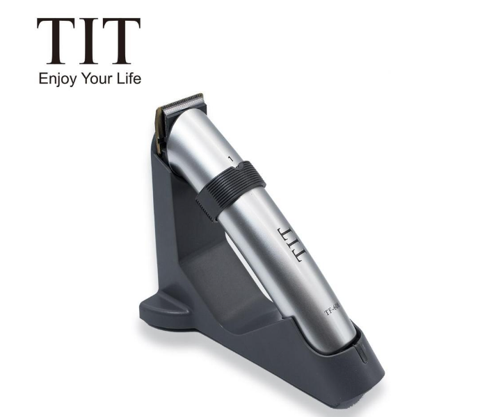 TIT TF-608 Professional Cordless Rechargeable Trimmer - Silver - Zoom Image 2