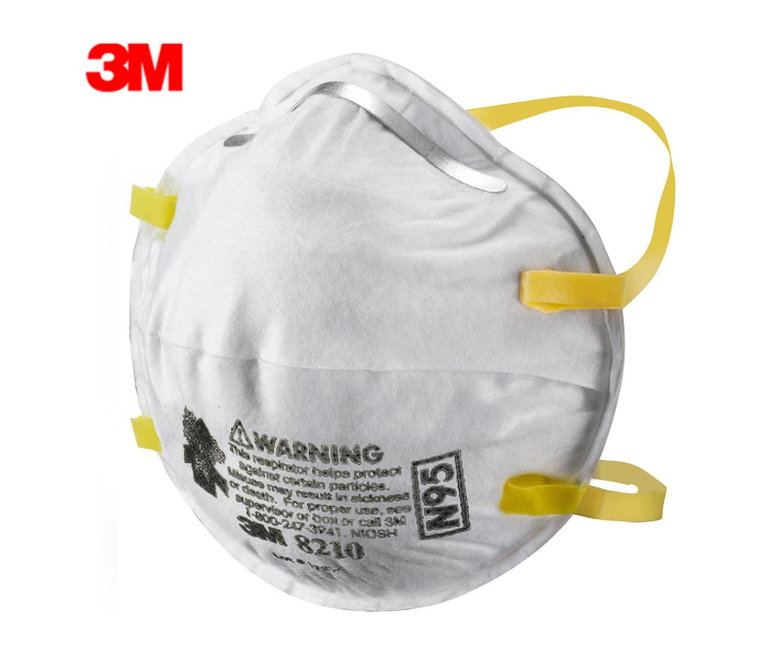 3M-N95-8210 Single Pc Adjustable Welded Strap Face Mask - Zoom Image 1