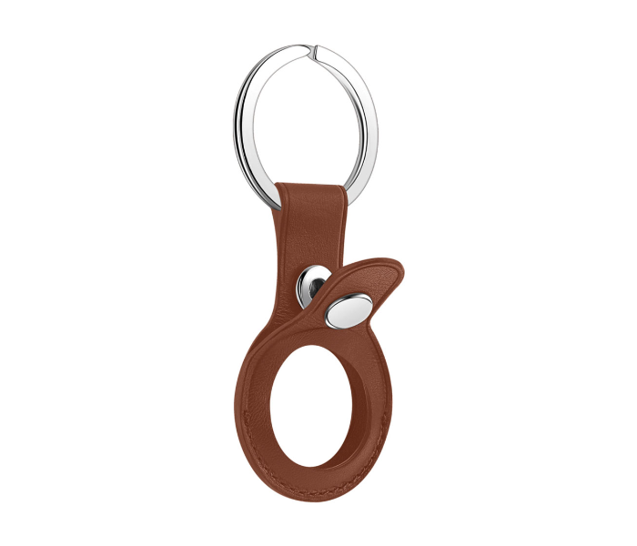 Hyphen HAT-KRLBRN7592 Leather Air Tag Key Ring - Brown - Zoom Image 3