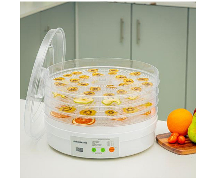 Olsenmark OMFD2464 5 Pieces Food Dehydrator with Tray - White - Zoom Image 5