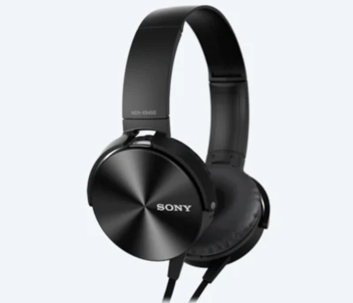 Sony MDR-XB450AP Extra Bass Headphones - Black - Zoom Image 2