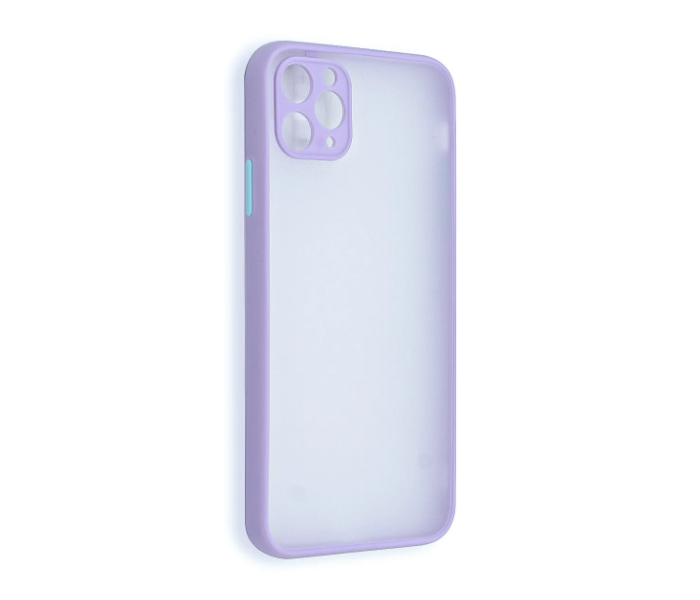 Lab LBTBC004PU Transparent Border Color Fashion Case without Print iPhone XR Mobile Case - Purple - Zoom Image 3