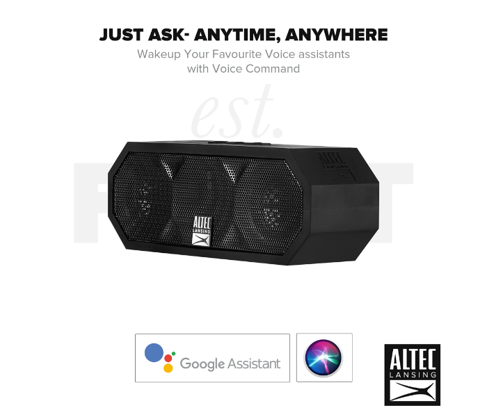 Altec Lansing IMW457-BLK The Jacket H2O Rugged Bluetooth Speaker - Black - Zoom Image 4