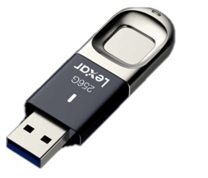 Lexar JumpDrive F35 128GB Flash drive with Fingerprint - Silver - Zoom Image 2