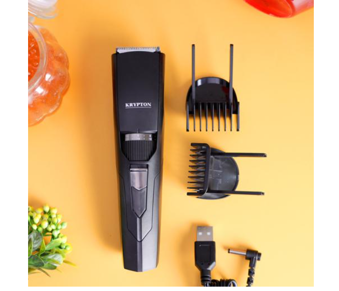 Krypton KNTR5418 Professional Rechargeable Trimmer with Stainless Steel Blade - Balck - Zoom Image 2