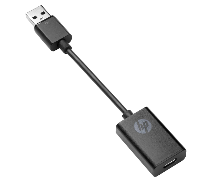 Hp P7Z56AA USB-C to USB 3 Adapter - Black - Zoom Image 1