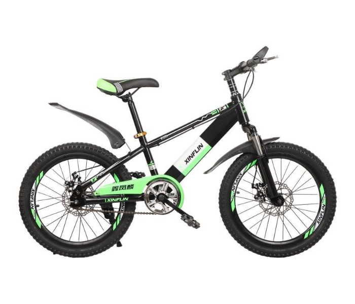 YBJ-503 20 Inch MTB Single Speed Fast Rolling Ride On Mountain Bike - Black and Green - Zoom Image