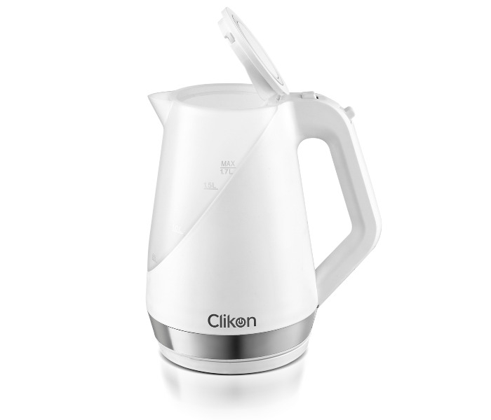 Clikon CK5139 2200 Watts Electric Kettle with Non Slip Handle - White - Zoom Image 2