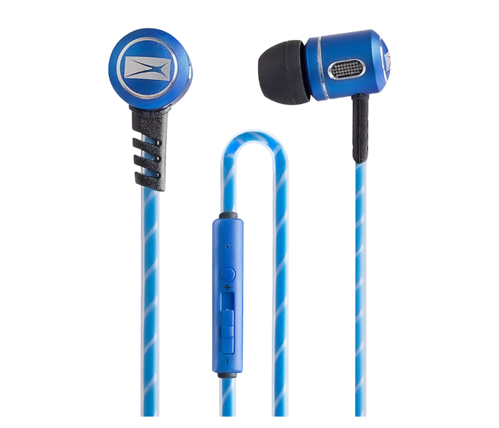 Altec Lansing MZX147-BLU In-Ear Metal Earphones - Blue - Zoom Image 1