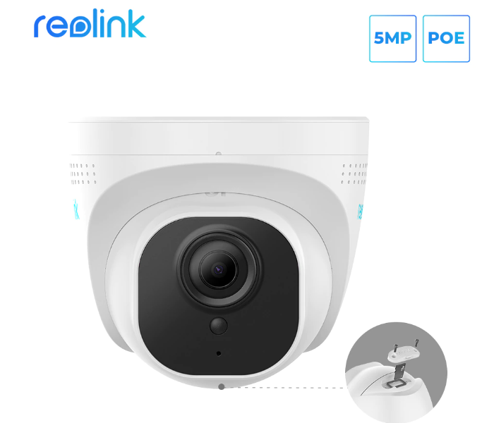 Reolink RLC-520 Super HD 5 MP PoE IP Dome Security Camera - White - Zoom Image 5