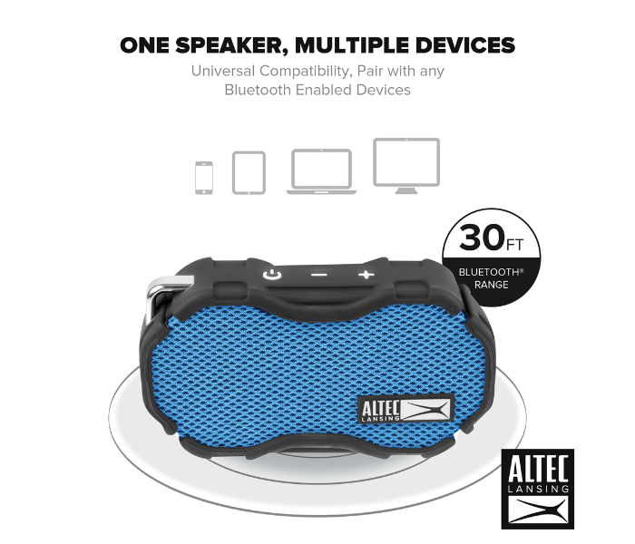 Altec Lansing IMW269N-CB Baby Boom Rugged Wireless Speaker  - Blue - Zoom Image 6