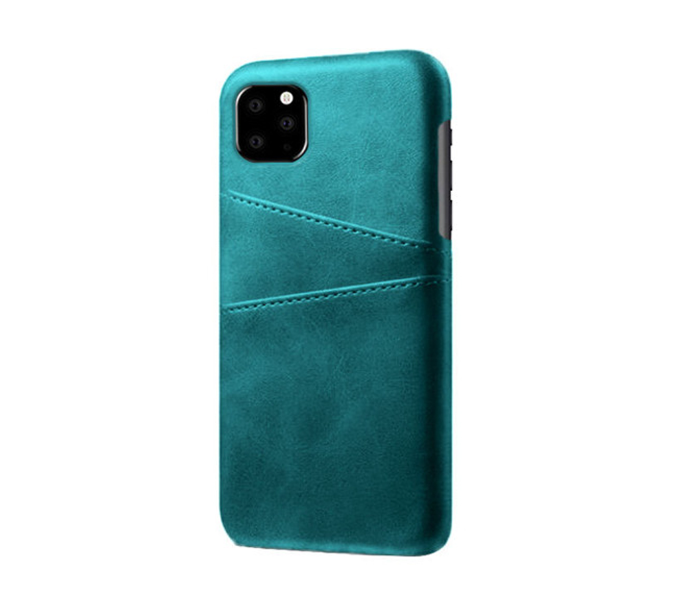 Lab LBL2P022MB Stylish Leather 2 Pocket iPhone 11 Pro Mobile Case - Miami Blue - Zoom Image 1