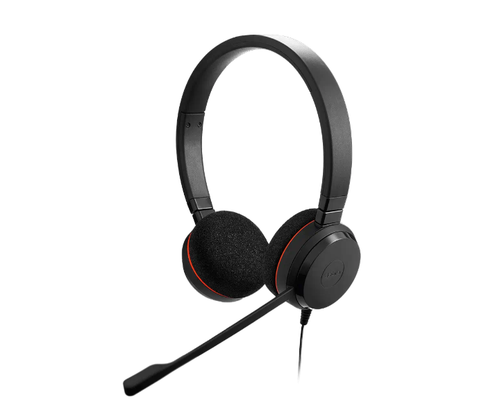 Jabra Evolve 20 Stereo Wired Headset - Black - Zoom Image 1