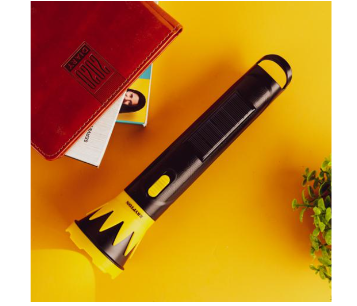 Krypton KNFL5159 3W Rechargeable LED Torch With Solar Panel - Black and Yellow - Zoom Image 2