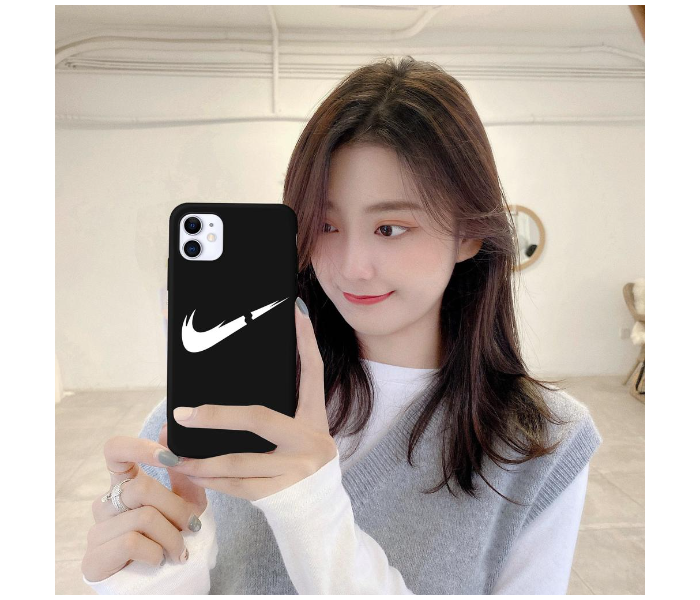 Lab LBNCR005BK Stylish Nike Cut Rubber iPhone 11 Mobile Case - Black - Zoom Image 2