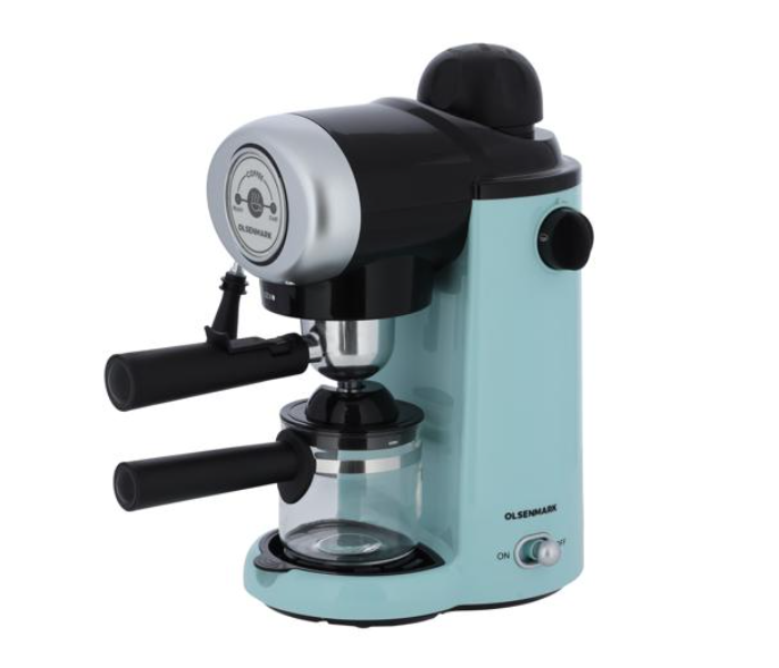 Olsenmark OMCM2444 Cappuccino Maker with Removable Drip Tray - Black and Blue - Zoom Image 1