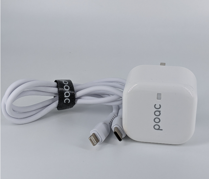 Poac PC-201 20 Watts Fast PD Charger Lightning - White - Zoom Image 8